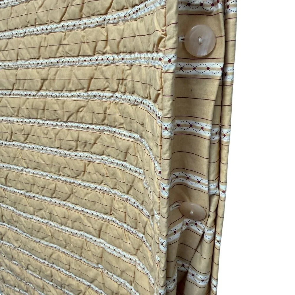 Restoration Hardware Quilted Pillow Sham Yellow Paisley Standard Pillowcase RefC